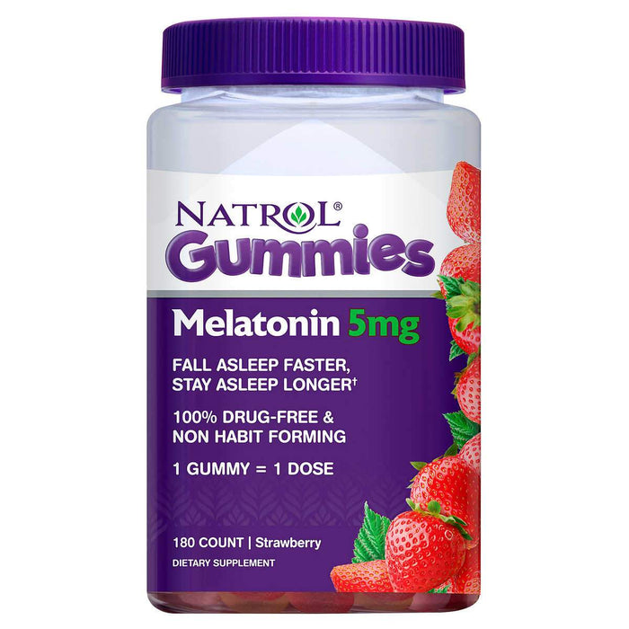 Natrol Melatonin 5 mg., 180 Gummies - Home Deliveries