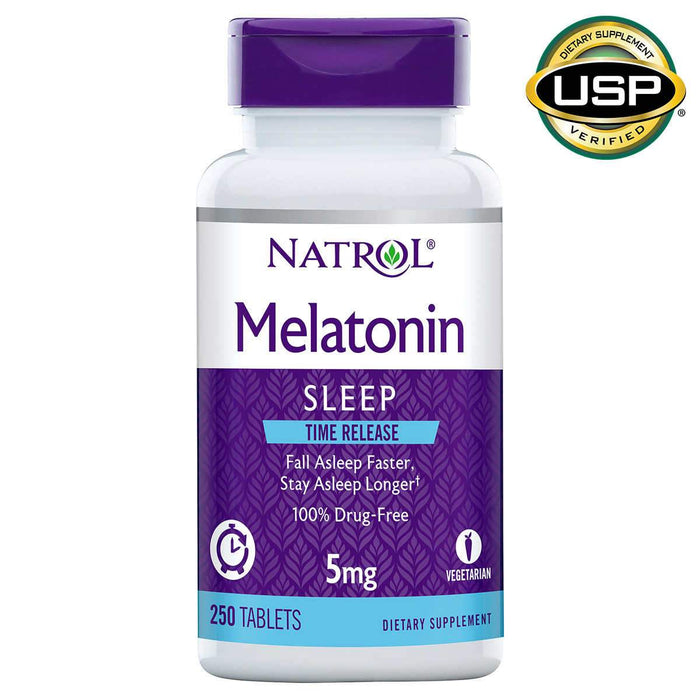 Natrol Melatonin Time Release 5 mg., 250 Tablets - Home Deliveries