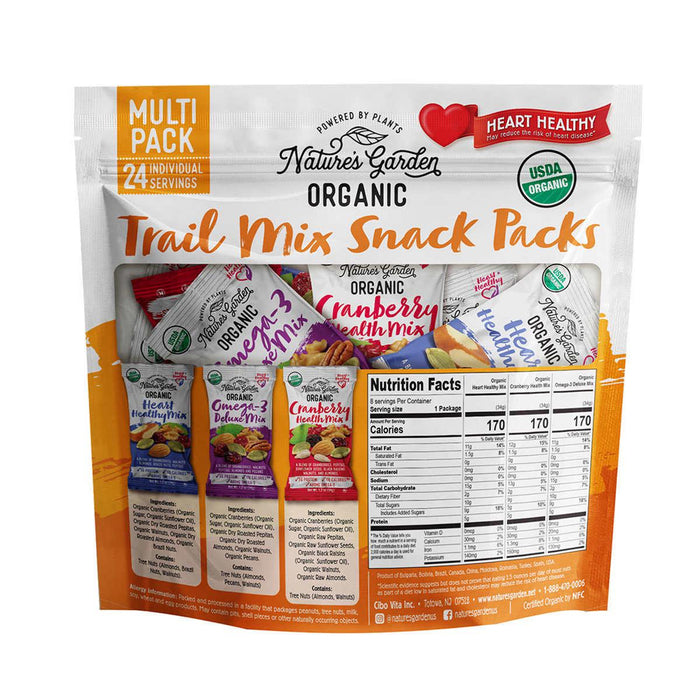 Nature's Garden Organic Trail Mix 24-count, 2-pack ) | Home Deliveries