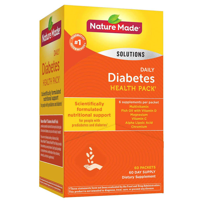 Nature Made Diabetes Health Pack, 60 Packets