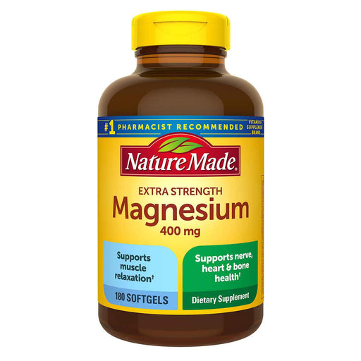 Nature Made Extra Strength Magnesium 400 mg., 180 Softgels - Home Deliveries