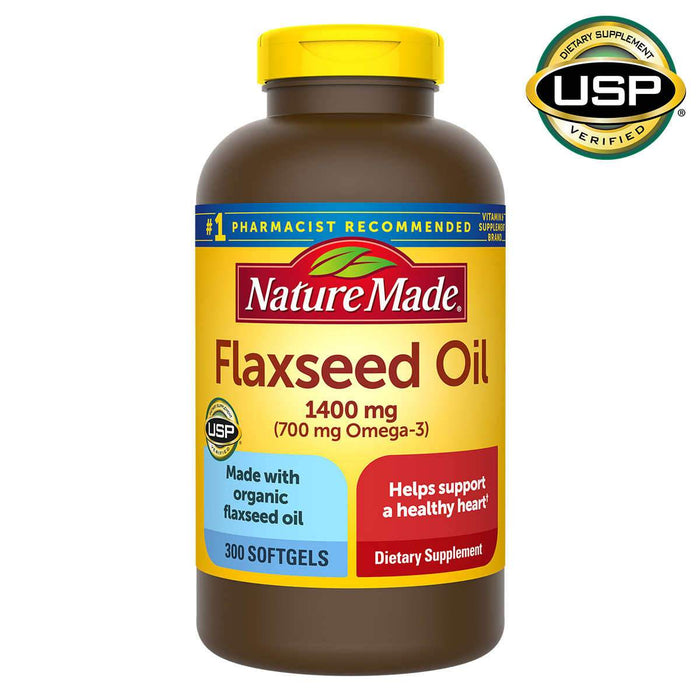 Nature Made Flaxseed Oil 1400 mg., 300 Softgels