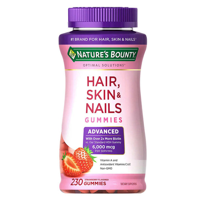 Nature's Bounty Hair, Skin and Nails Advanced, 230 Gummies ) | Home Deliveries