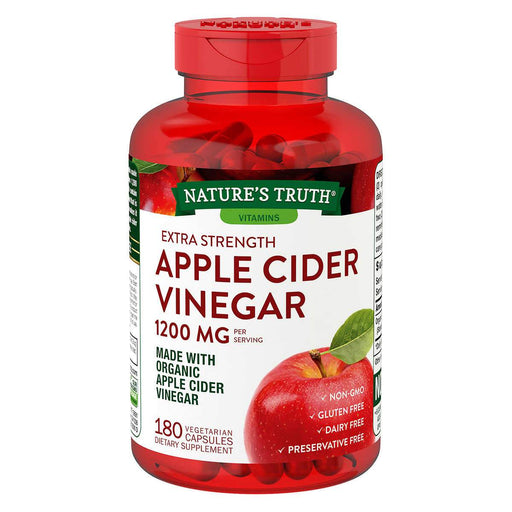 Nature's Truth Apple Cider Vinegar 1200 mg., 180 Capsules - Home Deliveries