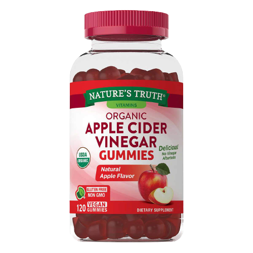 Nature's Truth USDA Organic Apple Cider Vinegar 500 mg., 120 Gummies ) | Home Deliveries