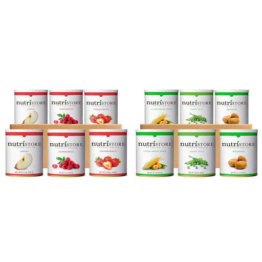 Nutristore Freeze Dried Fruit and Veggie Variety #10 Cans, 12-count ) | Home Deliveries