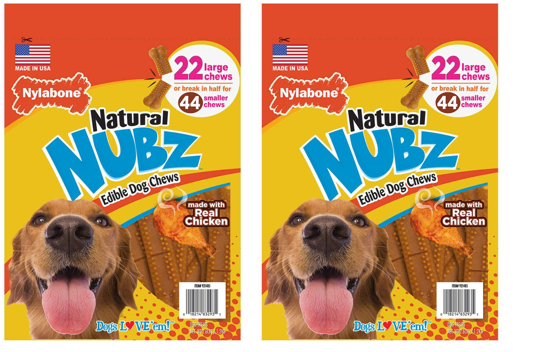 Nylabone NUBZ Dog Chews, 22-count, 2-pack - Home Deliveries