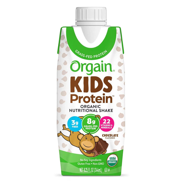 Orgain Kids Protein Organic Nutritional Shake, 8.25 fl. oz., 12 pk. - Chocolate