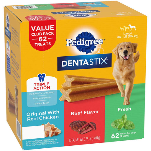 Pedigree DentaStix Variety Dog Treats, 65-count ) | Home Deliveries