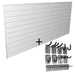 Proslat 8' Panel Set and 20-piece Hook Kit Bundle, White ) | Home Deliveries