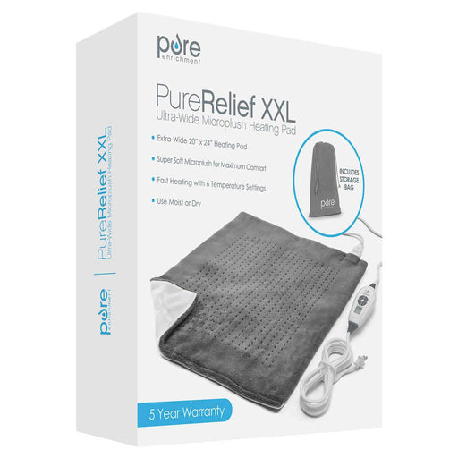 Pure Enrichment PureRelief XXL Ultra Wide Microplush Heating Pad - Home Deliveries