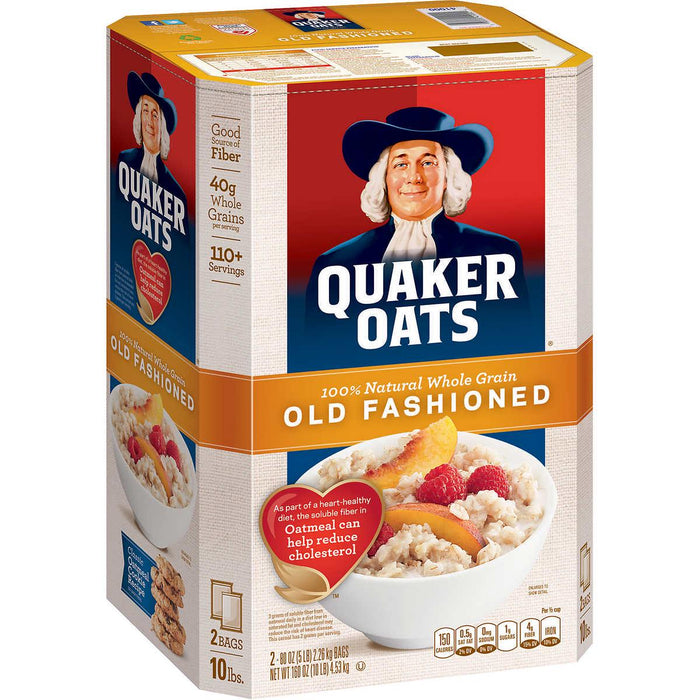Quaker Oats Old Fashioned Oatmeal, 5 lbs, 2-count ) | Home Deliveries