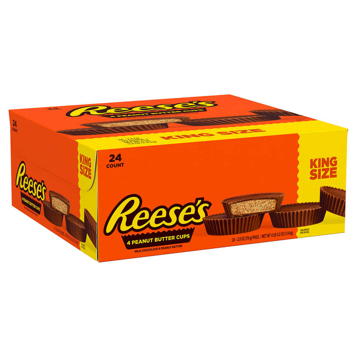 Reese's Peanut Butter Cups, King Size, 2.8 oz, 24-count