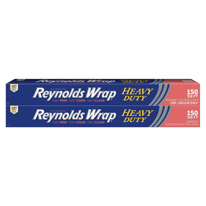 Reynolds Wrap Heavy Duty Aluminum Foil, 18 in x 33.33 yds, 2-count