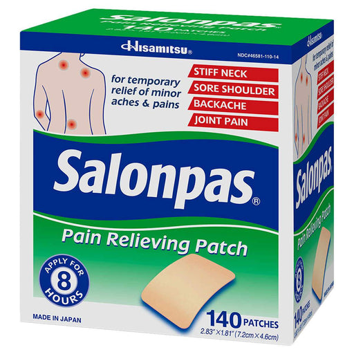 Salonpas Pain Relieving Patch, 140 Patches - Home Deliveries