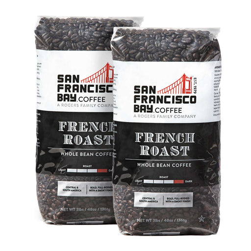 San Francisco French Roast Whole Bean Coffee 3 lb, 2-pack ) | Home Deliveries