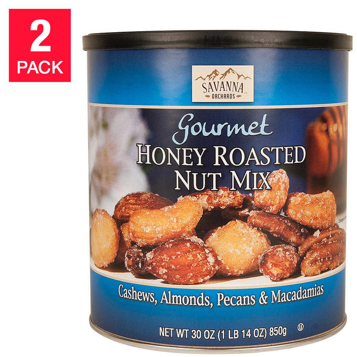 Savanna Honey Roasted Mix Nuts, 30 oz, 2-pack ) | Home Deliveries