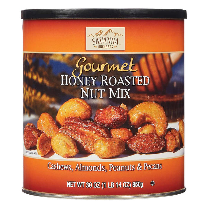 Savanna Orchards Gourmet Honey Roasted Nut Mix, 30 oz