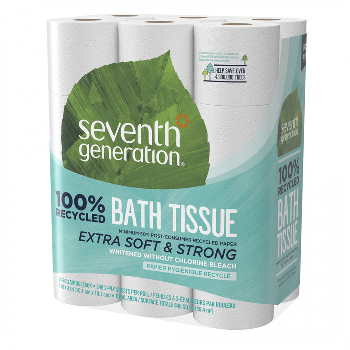 Seventh Generation White Bathroom Tissue 2-ply Toilet Paper, 24 count - Home Deliveries