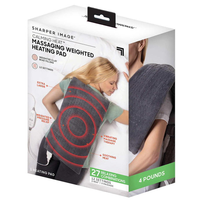 Sharper Image Massaging Weighted Heating Pad