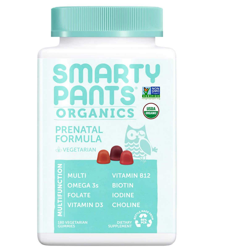 SmartyPants USDA Organic Prenatal Formula, 180 Adult Gummies - Home Deliveries