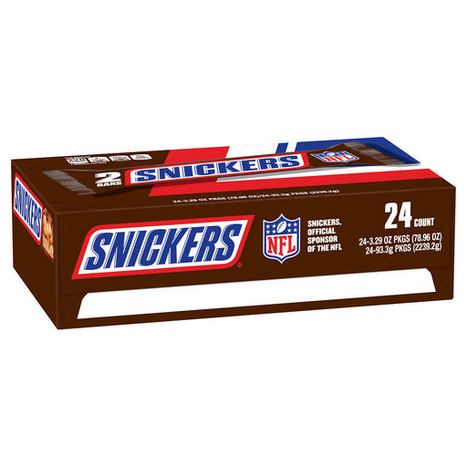 Snickers Chocolate Candy Bars, Peanut, Share Size, 3.29 oz, 24-count ) | Home Deliveries