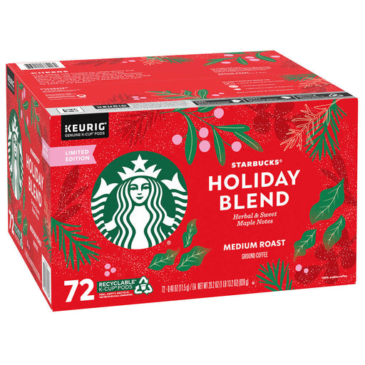 Starbucks Coffee Holiday Blend K-Cup Pod, 72-count ) | Home Deliveries