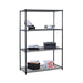 TRINITY 4-Tier Wire Shelving Rack, 48  x 24  x 72  NSF, Black ) | Home Deliveries