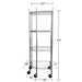 TRINITY EcoStorage 4-Tier Corner Wire Shelving Rack with Wheels, 18  D, NSF, Chrome Color ) | Home Deliveries