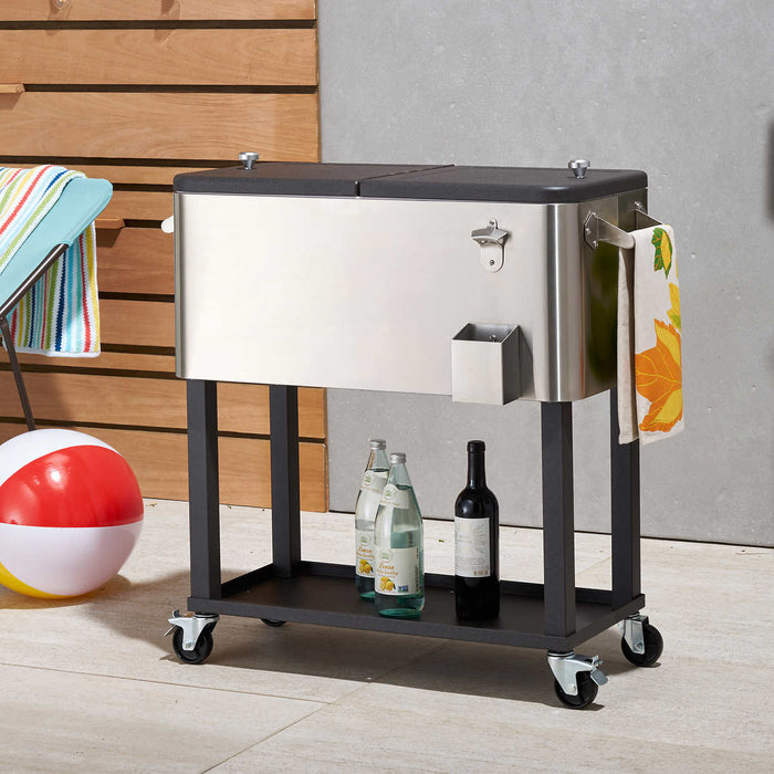 TRINITY Stainless Steel Cooler with Cover ) | Home Deliveries