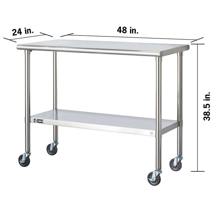 TRINITY Stainless Steel Prep Table ) | Home Deliveries