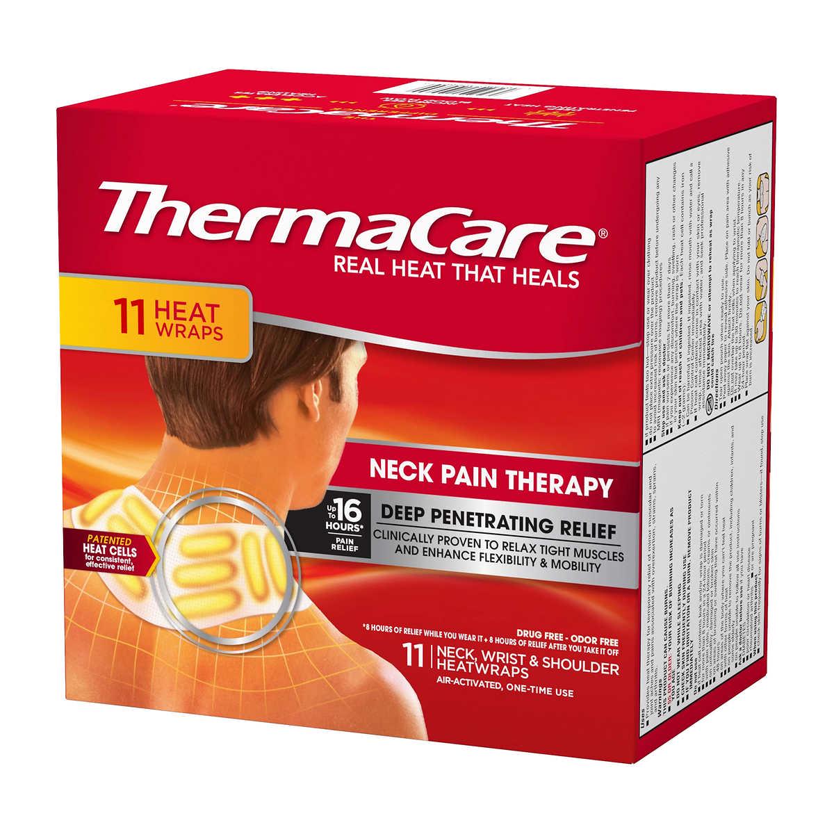 ThermaCare Neck Pain Therapy, Wrist & Shoulder Pain Relief Heat Wraps - 3  ct