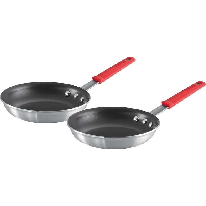 Tramontina Everyday 8, 10 and 12 Non-Stick Red Frying Pans, 3
