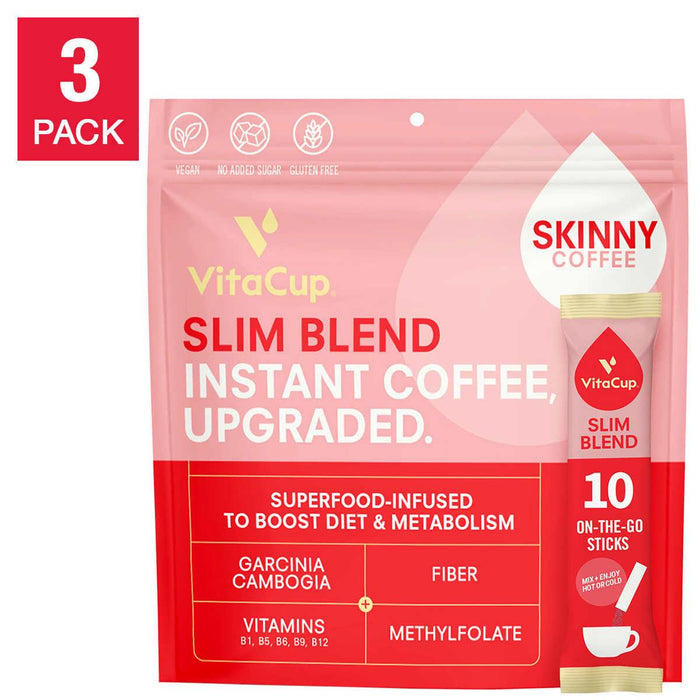 VitaCup Slim Instant Coffee Packets, Boost Diet and Metabolism, 30-count ) | Home Deliveries