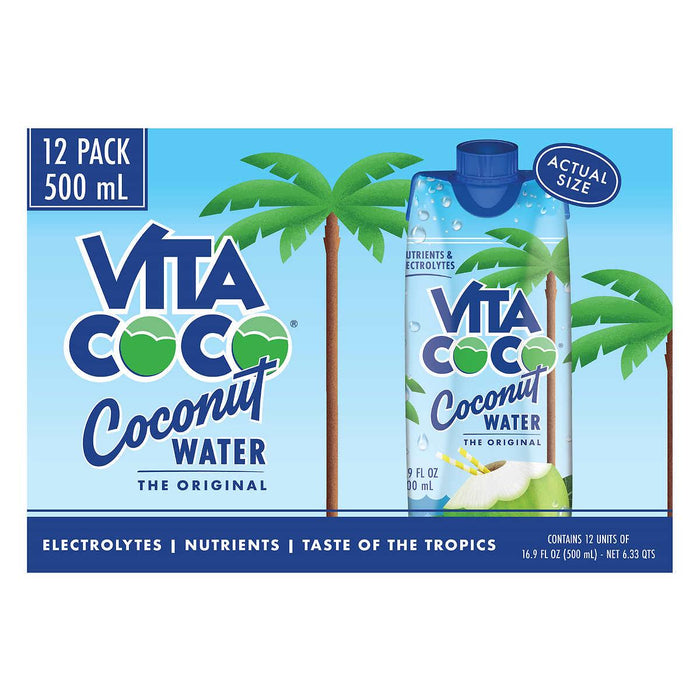 Vita Coco Coconut Water, Original, 16.9 fl oz, 12-count ) | Home Deliveries