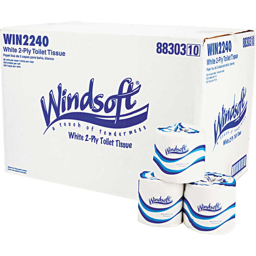 Windsoft Bath Tissue 2-Ply 500 Sheets, 96 Rolls ) | Home Deliveries