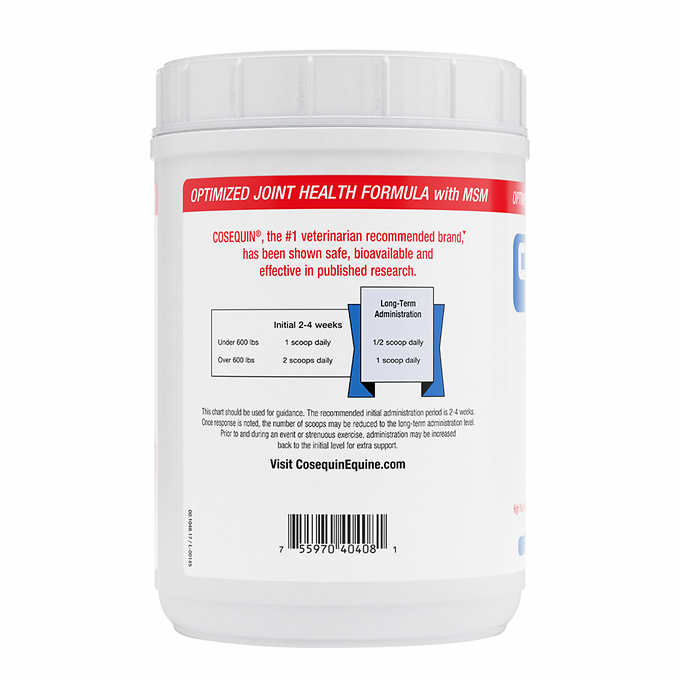 Cosequin Optimized Formula with MSM Equine Powder 3 lb Tub, 2-pack ) | Home Deliveries