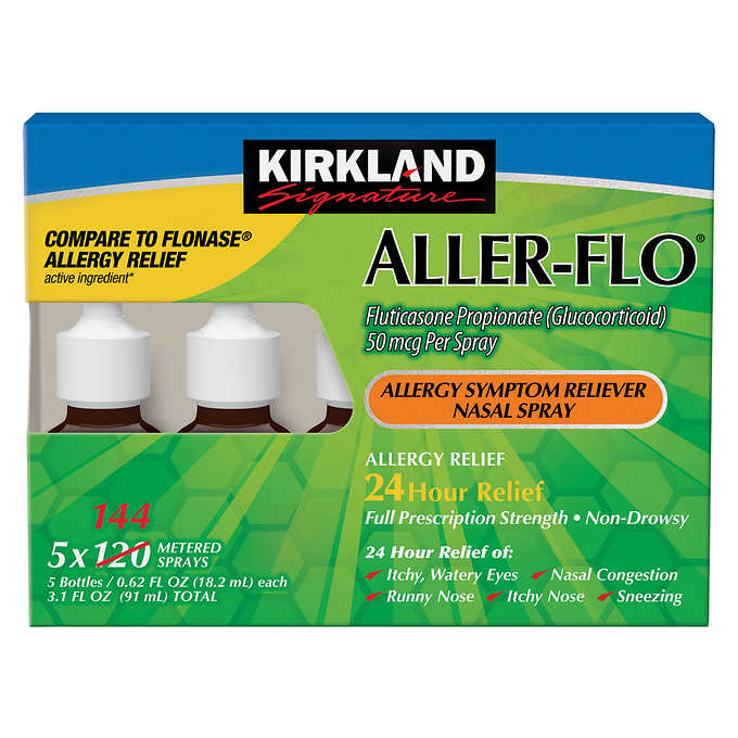Kirkland Signature Aller-Flo 50mcg. Allergy Spray, 720 Metered Sprays ) | Home Deliveries