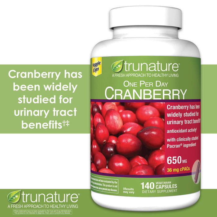 trunature Pacran Cranberry 650 mg., 140 Capsules ) | Home Deliveries