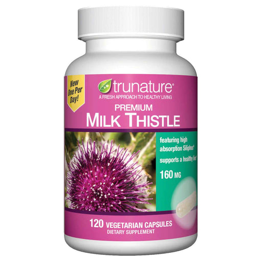 trunature Premium Milk Thistle 160 mg., 120 Vegetarian Capsules - Home Deliveries