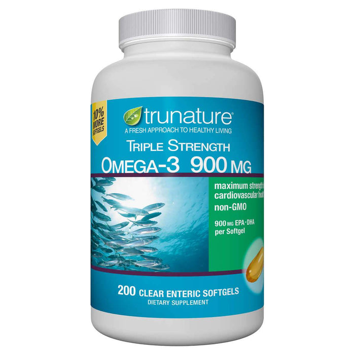 trunature Triple Strength Omega-3 900 mg., 200 Softgels